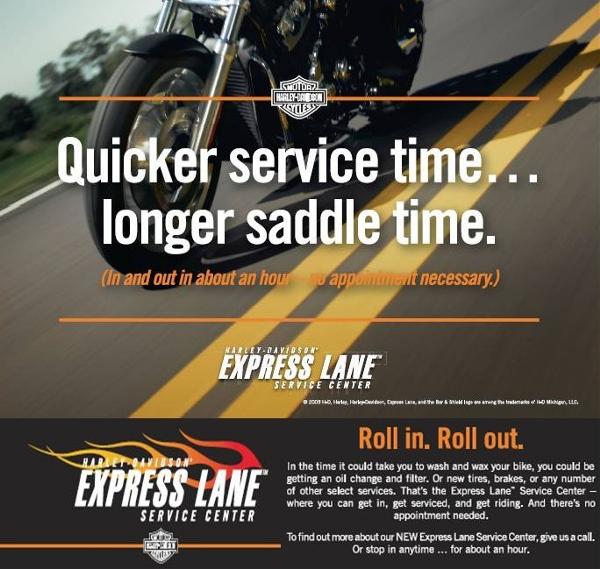H-D® Express Lane Service Center | Quicker Service Time...